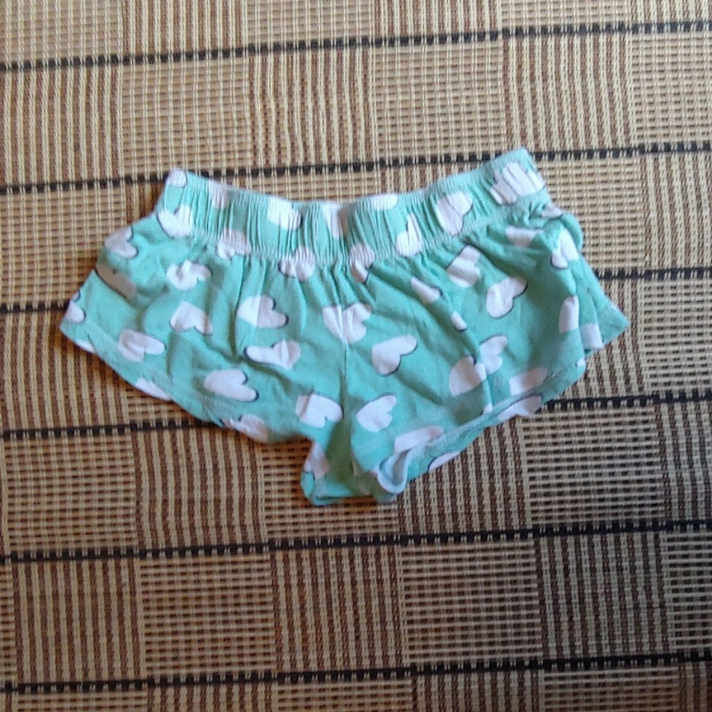 Light blue heart shorts